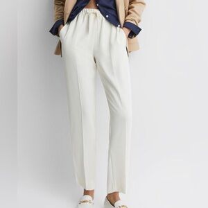 Reiss Hailley crop Elegant Cream Women's Pants